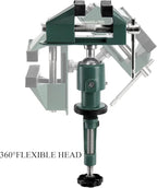 Fasmov Swivel 3" Universal Table Vise Tilts Rotate 360° Universal Work, Table Vice Portable for Workbench, Home, Drilling, Woodworking, and More, Green