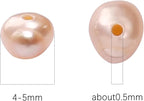 Natural Pearl Beads Potato 4-5mm Pink Freshwater Cultured Loose Gemstone Beads for DIY Jewelry Making 13.8''/Strand HQ