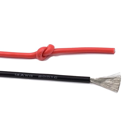 14 Gauge Multimeter Test Leads Right Angle Banana Plug to Alligator Clip Heavy Duty Silicone Wire for Electrical Testing 6 Feet