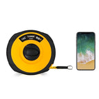 LAND 165FT/50M Fiberglass Tape Measure - Dual-Inch/Metric Scale, Lightweight & Durable, Portable Long Measuring Tape for Construction, Surveying, Landscaping