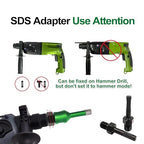 Tile Hole Saw Kit - 1" Diamond Core Drill Bits+2" Beveling Chamfer Bit+SDS Adapter to 5/8-11" Thread for Porcelain Ceramic Tile Granite Marble Angle Grinder