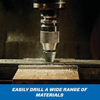 M35 Step Drill Bit for Metal, 3/16 to 7/8, Cobalt Bits, Extra-Heavy Duty for Stainless Steel, Hard Steel, Mild Metal, Aluminum, Wood, Industrial Grade, 12-Steps. Co35A2