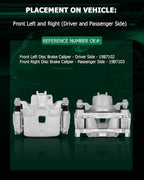 SCITOO Front Left+Right Brake Calipers With Bracket 19B7102 19B7103 Compatible For Nissan Altima 2013-2019 For Nissan Leaf 2014-2017