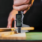 GODESON Digital Caliper,IP54 Caliper Measuring Tool-Stainless Steel & Large LCD Screen, Rechargeable Digital Micrometer display Inch/Metric/Fractions, 6 Inch Digital calipers-Absolute Scale & Auto-Off