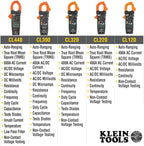 Klein Tools CL320 Digital Clamp Meter, HVAC AC Auto-ranging 400A, AC/DC Voltage, TRMS, DC Microamps, Resistance, Frequency, NCVT, Temp, More