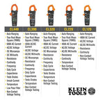 Klein Tools CL390 AC/DC Digital Clamp Meter, Auto-Ranging, 400 Amp, NCVT Tester, Hi-Viz LCD Display, TRMS, Continuity Resistance, Temperature and More