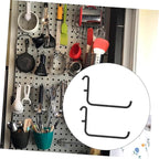 COHEALI 3pcs Heavy Duty Pegboard Hooks Iron Tool Hangers Baked Enamel Finish Accessories for Garage and Workshop Organization Easy to Install Utility Hooks
