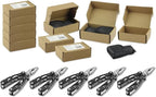 Poeland Multitool Pliers Set Stainless Steel Screwdriver Tool with 11 Screwdriver Bits Black 10 Pack