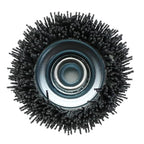 BHA 4" Abrasive Filament Nylon Bristle Cup Brush, 5/8-11 Threat Arbor - Gray (80 Grit)