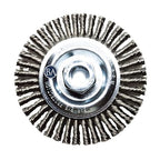 Benchmark Abrasives 4 1/2 Inch Stringer Bead Wire Wheel for Angle Grinder, Cleaning Narrow Holes, Derusting, Paint Removal, Deburring Grinding Wheels - Grinder Cutting Wheel - Carbon Steel