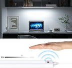 WOBANE 16.5 inch Under Cabinet Lighting,5 Color Settings,Under Counter Lights for Kitchen,Hand Wave Activated,Touchless for Cabinet,Shelf,Under Desk,Color Tunable 2700K to 6000K,Dimmable,White,1000LM