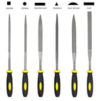 Wood Rasp File Kit - 12 Assorted Small Metal Needle Files Set with Bristle Brush and Hand Strap Carrying Case (Rasps included 2 Sizes of Flat, Pointed Flat, Round, Half Round, Square, Triangle)