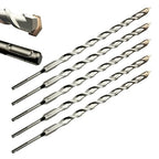 Direko 5-Piece 1 inch x 12 Inch SDS Plus Rotary Hammer Drill Bits Carbide Tipped Concert Drill Bits for Concrete, Brick, Cement Walls, Stone, Hammer Drill Bits for Concrete