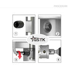 GSTK Upgrade Heavy Duty Carbide TCT Carbide Hole Saw Kit 10Pcs for Hard Metal, with 2*Extra Titanium Plated Pilot Center Drill and 2*L-Wrench