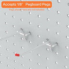 Ultrawall 2 Pcs Metal Pegboard Wall Panels, Peg Boards for Garage Tool Storage