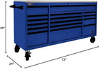 Homak 72” Roller Cabinet w/Stainless Steel Top RS Pro Workstation (Rally Sport Blue)