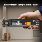 BSIDE DC AC Clamp Meter Open Jaw Smart Digital Multimeter Tester, Rechargeable with True RMS, Measures Current Capacitance Diode Duty Cycle Ohm Hz Continuity V-Alert Live Check Environment Temperature
