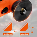 Pneumatic Chamfering Tool, Mini Chamfering Deburring Tool For Metal Beveling Machine Pneumatic Edge Beveler for Metal Trimming, Arc Corner Deburring Linear Beveling Trimming (Orange)