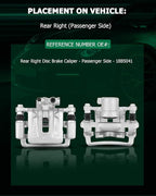 SCITOO Rear Right Brake Caliper With Bracket 18B5041 Compatible For Chevy Captiva Sport 12-15, For Chevy Equinox 07-17, For GMC Terrain 10-17, For Pontiac Torrent 07-09, For Saturn Vue 08-10
