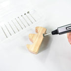 AM ARROWMAX 10pcs T Shape Diamond Burr - 3/32'' Shank Mini Channel Cutting Burs Diamond Mounted Stone Carving Bits for Rotary Tools Includes Dremel