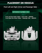 SCITOO Front Left+Right Brake Calipers With Bracket 18B4948 18B4949 Compatible For Ford For Focus 2004-2007