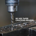9/16" Bridge Construction Reamer, M2 HSS Taper Chucking Reamer Drill Bit with 5-Spiral Flutes Design for Steel, Alloy, Aluminum, Wood and Plastic