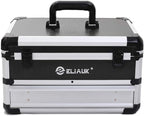 ELIAUK Tool Box Hard Case Tool Organizer Storage Cabinet Carry Case Tool box with Drawers(Silver)