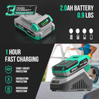 Litheli Cordless Drill Set, 20V Max Power Drill, 3/8” Keyless Chuck, 18+1 Torque Settings, Variable Speed, w/ 2.0 Ah Battery and 1 Hour Fast Charger Included
