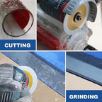 HIGHDRIL Diamond Glass Blade 3" 75mm x Arbor 3/8" 10mm - 4pcs Angle Grinder Cutting Disc for Cutting Glass Marble Tile Jade Crystal Wine Bottle