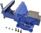 INTBUYING 8-inch Bench Vise Clamping Work-piece Heavy Duty Bench Vise with 360 Degree Swivel Locking Base for Home or Business