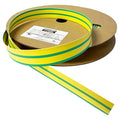 Kable Kontrol Heat Shrink Tubing - 3/4” Inch - 100' Ft Long, Yellow & Green Polyolefin - 2:1 Industrial Shrink Tube & Cable Sleeve for Electrical Wire Insulation - Rated for 600 V