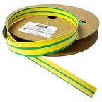 Kable Kontrol Heat Shrink Tubing - 3/4” Inch - 100' Ft Long, Yellow & Green Polyolefin - 2:1 Industrial Shrink Tube & Cable Sleeve for Electrical Wire Insulation - Rated for 600 V
