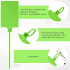 Pajean Waterproof Plastic Tags with Marker Pens and Sticker Labels, Self Locking Bag Writable Tags with Wire Cable Ties for Luggage(Green,50 Pieces)