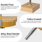 FivePears Forstner Drill Bit 1/2 inch Shank, 2-1/8 inch Cutting Diameter, Carbide Tipped Wood Hole Saw Auger Opener, Hole Opener Hinge Hole Cutter for Woodworking, Plastic, Plywood Products