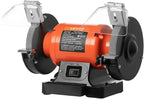 VEVOR Bench Grinder, 6-inch Single Speed Bench Grinder, 3450RPM High-Speed Table Grinders with 450W 3.8A Induction Motor, 36/60-Grit Grinding Wheel & Adjustable Eye Shield for Fast Sharpening Grinding