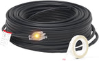 HEATIT 8JHSF1 Self Regulating Pre-Assembled Heating Cable with Spacer and Clips, Heat Tape for Roof Deicing and Pipe Freeze Protection,120V 8W/ft, 15FT