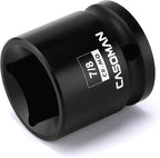 CASOMAN 1/2-Inch Drive 7/8-Inch Square Impact Socket, 4-Point, SAE, CR-MO