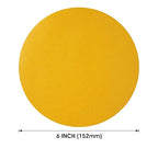 S SATC 100 PCS 6 Inch Premium Gold PSA Sanding Disc, 800 Grit Sandpaper Roll with Adhesive Sticky Back for Wood, Auto Body Repair, Marine, Paint, Metal, and Plastics