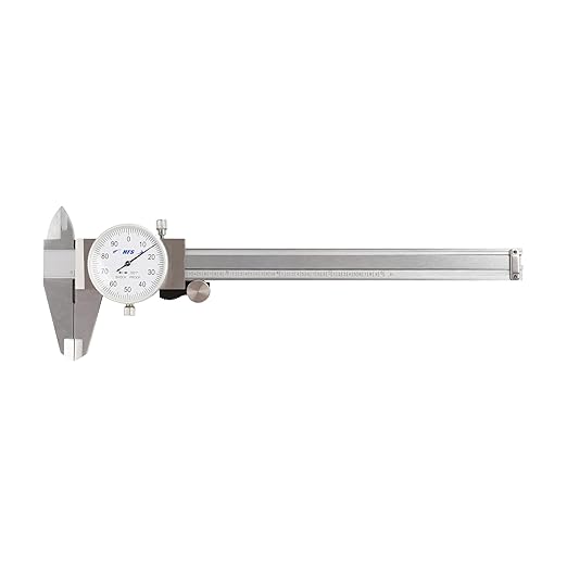 HFS(R) 0-6" Imperial Calipers; 4 Way Dial Caliper 0.001" Shock Proof New; Plastic Case