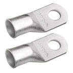 SELTERM 2pcs 4/0 AWG (XL) 1/2" Stud Tinned Copper Wire Lugs, Battery Lugs,Ring Terminals, Battery Cable Ends, 0000 Gauge Ring Terminal Connectors,UL Marine Grade Electrical Battery Terminal Connectors