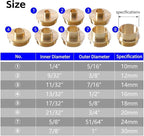 11Pcs/Set Router Bushing Guide Set, Brass Template Router Bushing Kit, 8 Sizes, Router Accessory with Lock Nut for Cut?Out Work Dovetailing