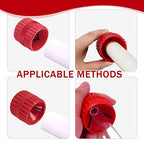 Pipe and Tubing Reamer Inner-Outer Copper Reamer Pipe Deburring Tool Alloy Steel Tubing Chamfer Tool for PVC/Ppr/Copper/Brass/Aluminum Tubes (Red)