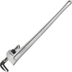 MAXPOWER 48-inch Pipe Wrench, Heavy Duty Large Straight Plumbing Wrench Smooth Jaw Aluminum Pipe Wrench