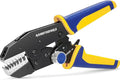 haisstronica Quick Change Jaws Crimping Tool for Ferrule Terminals AWG 24-8 Ratcheting Wire Crimper & Terminals - H2