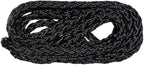 Hollow Braid Polypropylene Rope (1/2 Inch, 50 Feet, Black) - Barrier Rope - Trail Marking, Crowd Control, Golf Courses