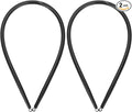 HARFINGTON 2pcs PVC Spring Tube Bender 15.7mm OD 1000mm Long A Type Conduit Pipe Bender Bending Spring for Pipe Bending Devices in Home Hydropower, Black