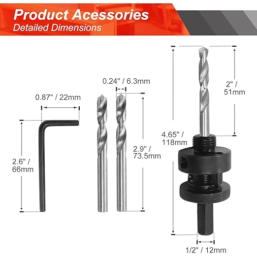 10 Inch Hole Saw with 1/2" Hex Shank Quick Change Arbor, JTemgle Bi-Metal Hole Saw Heavy Duty Hole Cutting Tool for Cornhole Boards, Recessed Lights, Wood, Plastic, Drywall & Soft Metal
