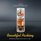 HORUSDY 11-Pieces Magnetic Screw driver, Magnetic 5 Phillips and 5 Flat Head Tips for Fastening and Loosening Seized