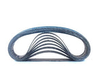 3/8 x 13 Inch Sanding Belts - Starcke Premium 24 Grit Blue Zirconia Cloth Belt Sanders for Woodworking, Metal, Composites & Aluminum, Autobody Sandpaper Belts, Narrow Air File Belt Sanding - 30 Pack