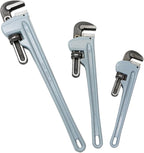 Stark USA "3PCS Aluminium Pipe Wrench Adjustable Jaw Plumbing Pipe Wrench (14" 18" 24" inch) Pipe Wrench Set, silver (18849)